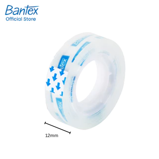 Bantex เทปใส เทปกาว กว้าง 12 มิล 38 ไมครอน แพ็ค 2 ม้วน ฉีกง่าย ติดทน สะดวกใช้งาน Tape Transparent