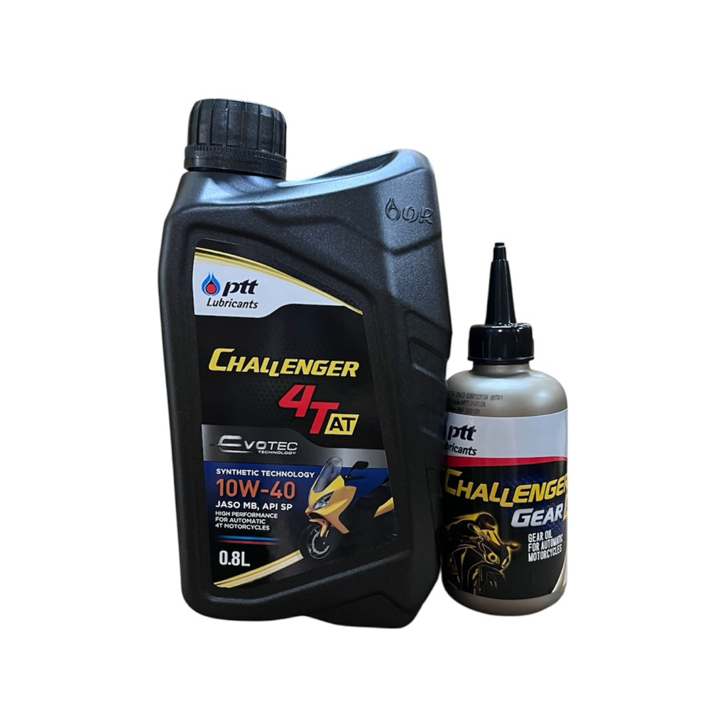 น้ำมันเครื่อง PTT Challenger ปตท.10w30 แถมน้ำมันเฟืองท้าย คุณภาพสูง ระบบออโตเมติก 0.8 ของแท้ จัดส่งวันต่อวัน