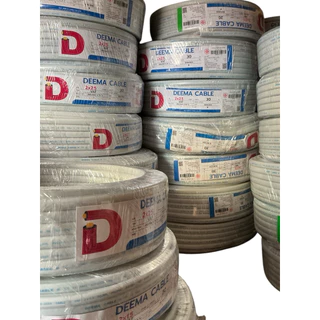 VAF 2x1,2x1.5,2x2.5 (10ม.20ม.30,) ยี่ห้อเอเบิ้ล ยี่ห้อดีม่า ได้มาตรฐาน มีมอก.(สายตัด)