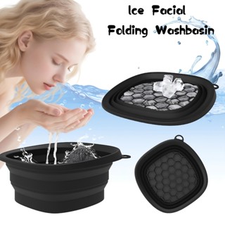 HomeGrace อ่างล้างหน้าอเนกประสงค์ ซิลิโคนพับได้ พร้อมถาดน้ำแ…