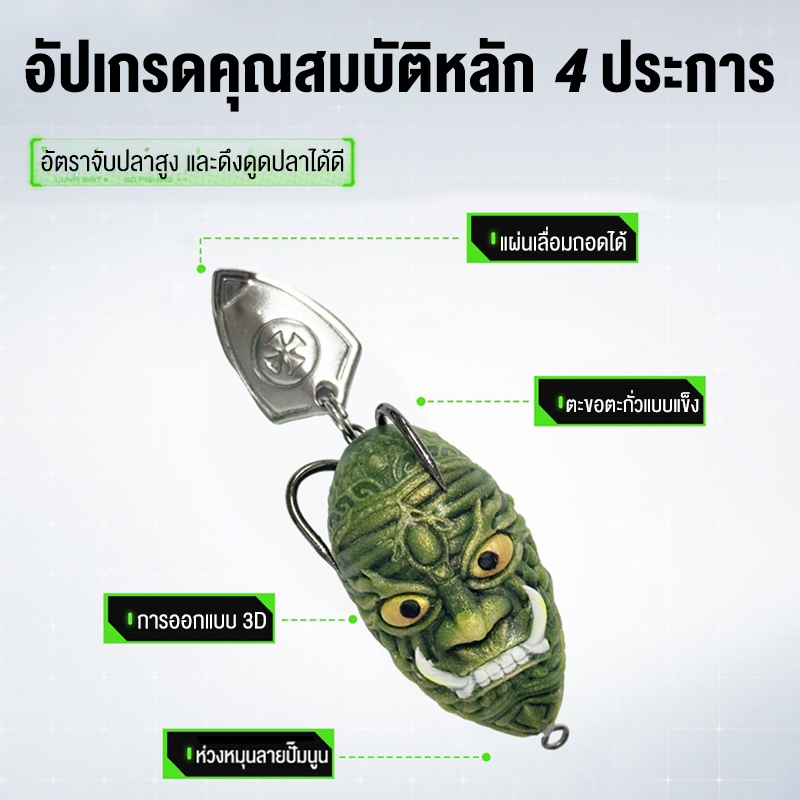 เหยื่อตกปลา เหยื่อปลอมตก 3.5 cm 6.5gHook 1ตกปลาช่อน รูปที่ 2