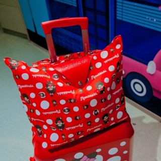 Monchhichi กระเป๋าผ้าพับได้ลายการ์ตูน สามารถคลุมกระเป๋าเดินท…