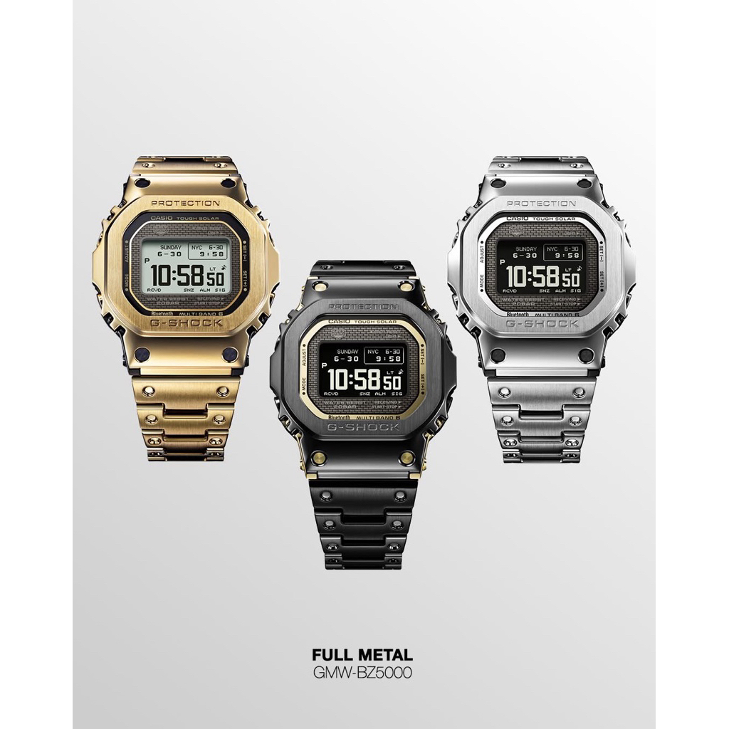 CASIO G-SHOCK FULL METAL GMW-BZ5000D-1, GMW-BZ5000GD-9, GMW-BZ5000BD-1, GMW-BZ5000D, GMW-B5000GD, GM