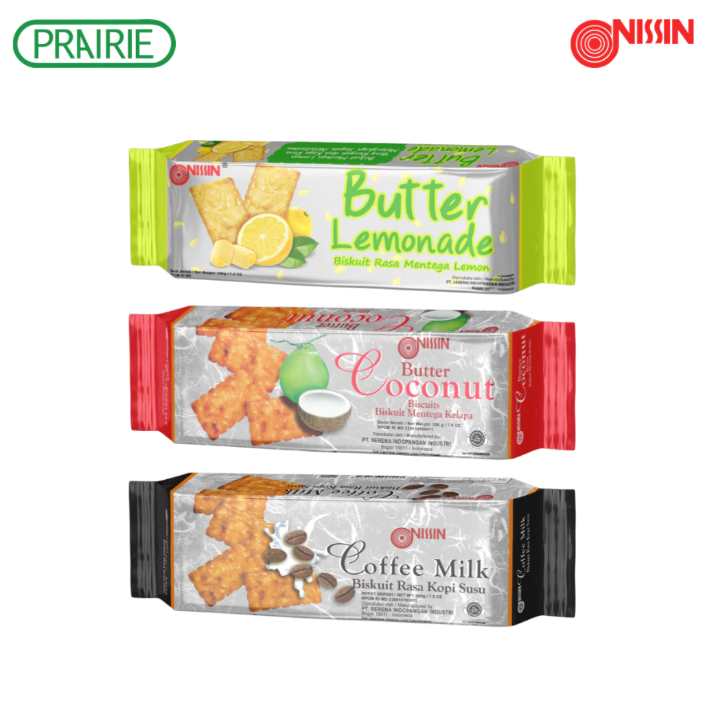 นิสชิน บิสกิต 200 ก. I Nissin Biscuit 200 g. (เลือกรสชาติได้)