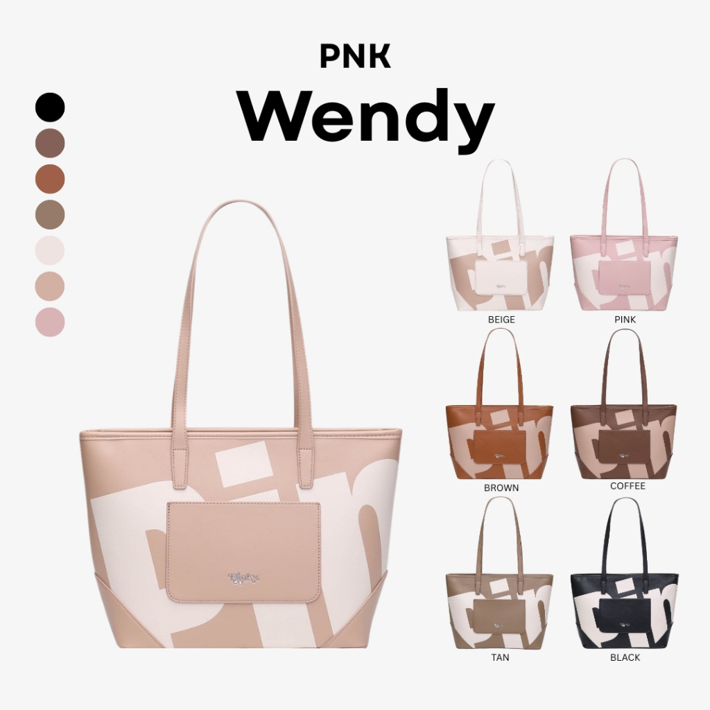 PNK [PINKY] Wendy Tote Bag (TT-30#) กระเป๋าสะพายข้าง ขึ้นไหล่ได้ ใบใหญ่ จุของได้เยอะ