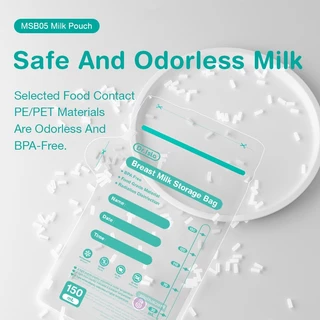 Dr.Isla ถุงเก็บนม สามารถแสดงช่วงอุณหภูมิปัจจุบันได้ 150ML BPA Free ถุงใส่นม MSB05X