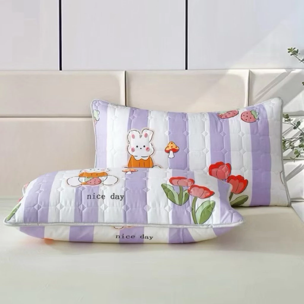 ปลอกหมอนเสริมใย เนื้อผ้า3ชั้น ไซร้มาตรฐาน19*29นิ้ว เนื้อผ้านุ่มๆ thumbnail 8