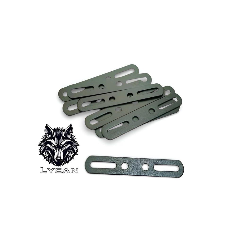เหล็กรูสไลด์สีดำ เหล็กต่อเเฟริ่ง เหล็กต่อบังลม ราคาต่อ1อัน เหล็กหนาทำสี powder coat