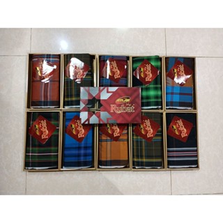 ผ้าโสร่งผู้ชายตรา Rubat เนื้อดี ซับน้ำไม่ลื่น เย็บแล้ว