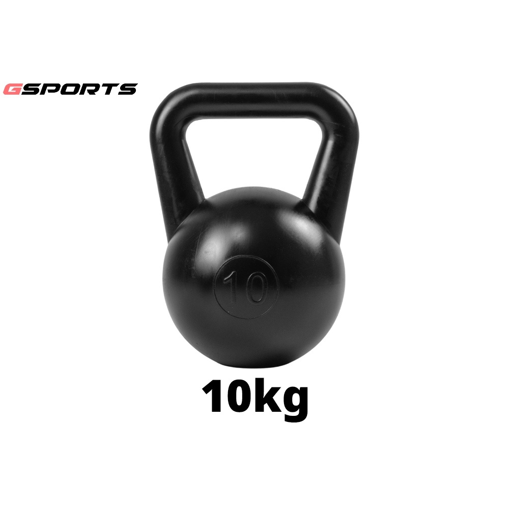 GSports ดัมเบล หูหิ้ว เคตเทิลเบล สีดำ 10 kg Kettlebell Black 10 kg รุ่น KB10-B