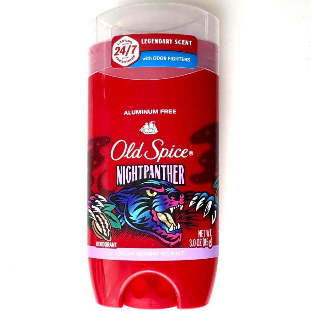 ของแท้ 100% โรออน Old Spice Men's Deodorant Aluminum-Free กลิ่น Night Panther 85g เหงื่อเยอะระงับกลิ