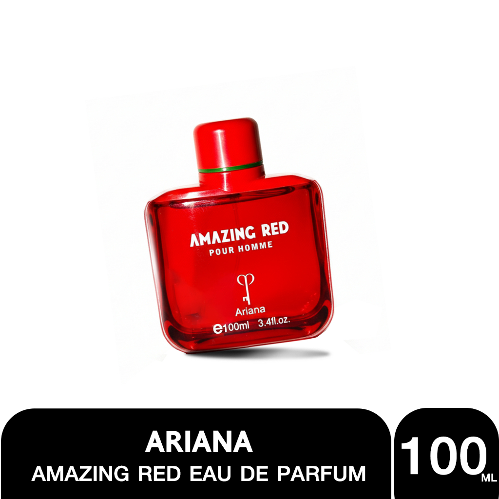 Fashionthai273 Perfume EAU DE PARFUM Ariana  EAU DE PARFUM Amazing red 100 ml น้ำหอมอาหรับ อารีน่า น้ำหอม จระเข้สี