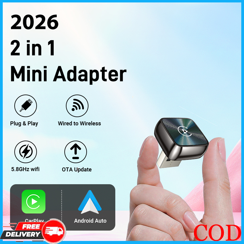 2026 อะแดปเตอร์ CarPlay&Android Auto เชื่อมต่อ BT WiFi 5 สําหรับ 99% Original Wired CarPlay/Android Auto รถยนต์อัตโนมัติ