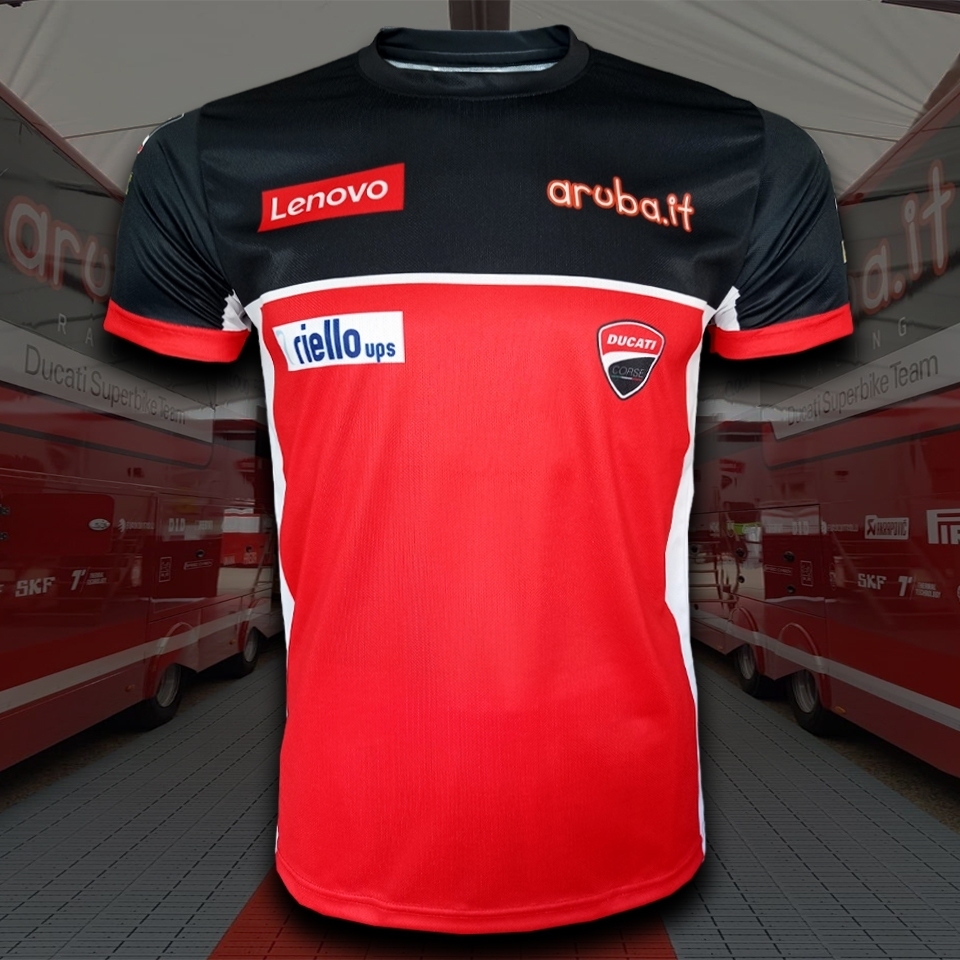 เสื้อ MotoGP เสื้อคอกลมแขนสั้นโมโตจีพีทีม อารูบ้า อิท #WB0016 พิมพ์ทั้งตัว ไซส์ S-5XL