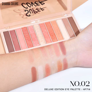 Sivanna Colors Deluxe Edition Eye Palette : HF714 #อายแชโดว์เนื้อแมทท์และชิมเมอร์ สีชัดแน่น พกพาสะดวก
