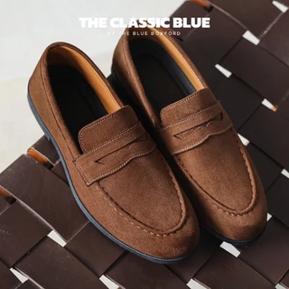 (พร้อมส่ง)The Classic blue - Dean Penny Loafer shoes รองเท้าหนังโลฟเฟอร์ - ไซส์ใหญ่สุด 45 ยาว 27.5 ซม.