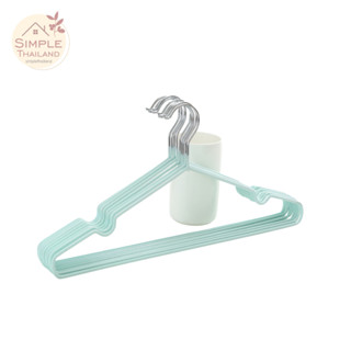 ไม้แขวนเคลือบซิลิโคน ไม้แขวนสแตนเลส Hanger ไม้แขวนเสื้อ ยกแพ…