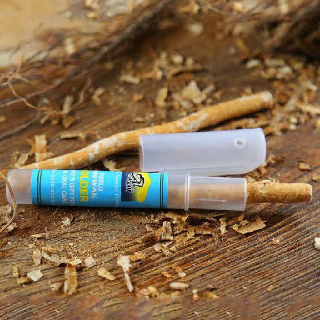 ไม้มิสวากในกล่องเก็บรักษา Holder  siwak  Al-khair ใช้ขัดฟันแปรงฟัน ช่วยลดแบคทีเรีย ทำความสะอาด ช่วยเรื่องฟันขาว