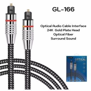 GLINK รุ่น GL-166 OPTICAL Audio Cable Interface สายออฟติคอล สายถัก ยาว 2เมตร / 3เมตร (แท้ประกันศูนย์) GL166
