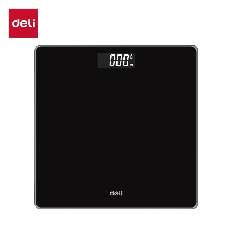 Deli เครื่องชั่งน้ำหนักดิจิตอล ที่ชั่งน้ำหนัก จอแสดงผลLED มี 3 สีให้เลือก ทนทาน Weighing Scale