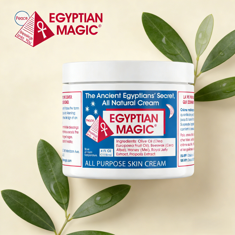 Egyptian Magic Cream: Reduces scars and stretch marks; suitable for all ages. Classic formula. 4 oun