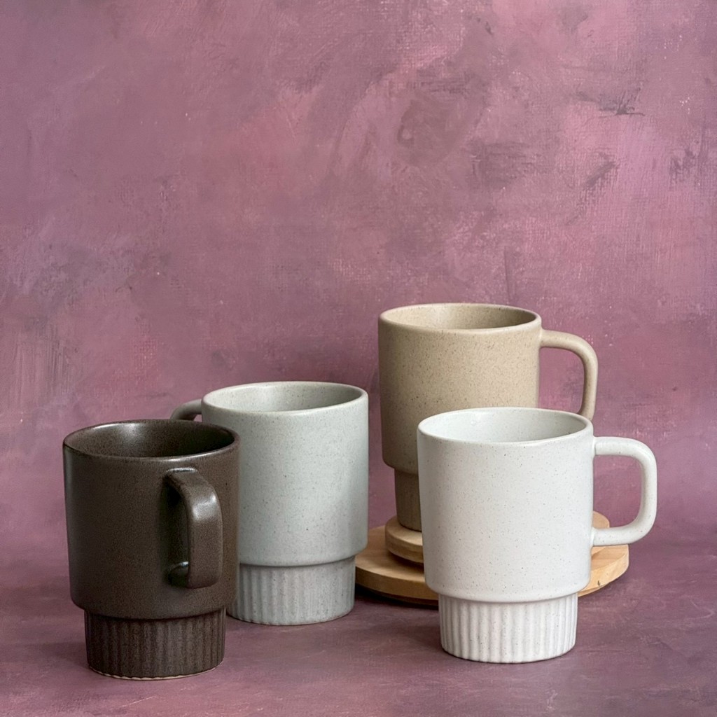 แก้วเซรามิค แก้วมัก แก้วมัค Mug Ceramic แก้วความจุ 360 ml เข้าไมโครเวฟได้ - AT1CERAMIC