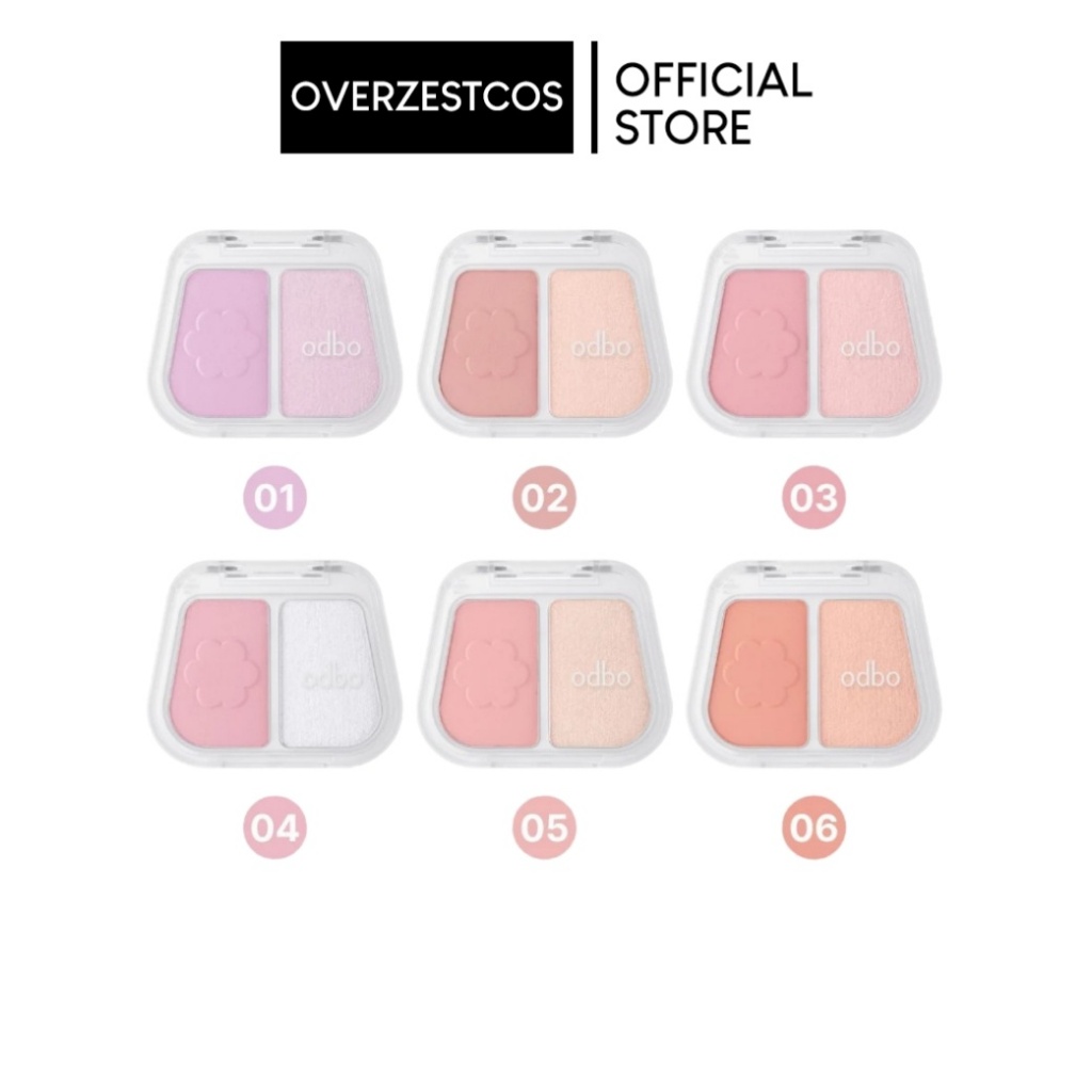 OD1333 ODBO DUO FUSE BLUSH & HIGHLIGHT 3+3G.