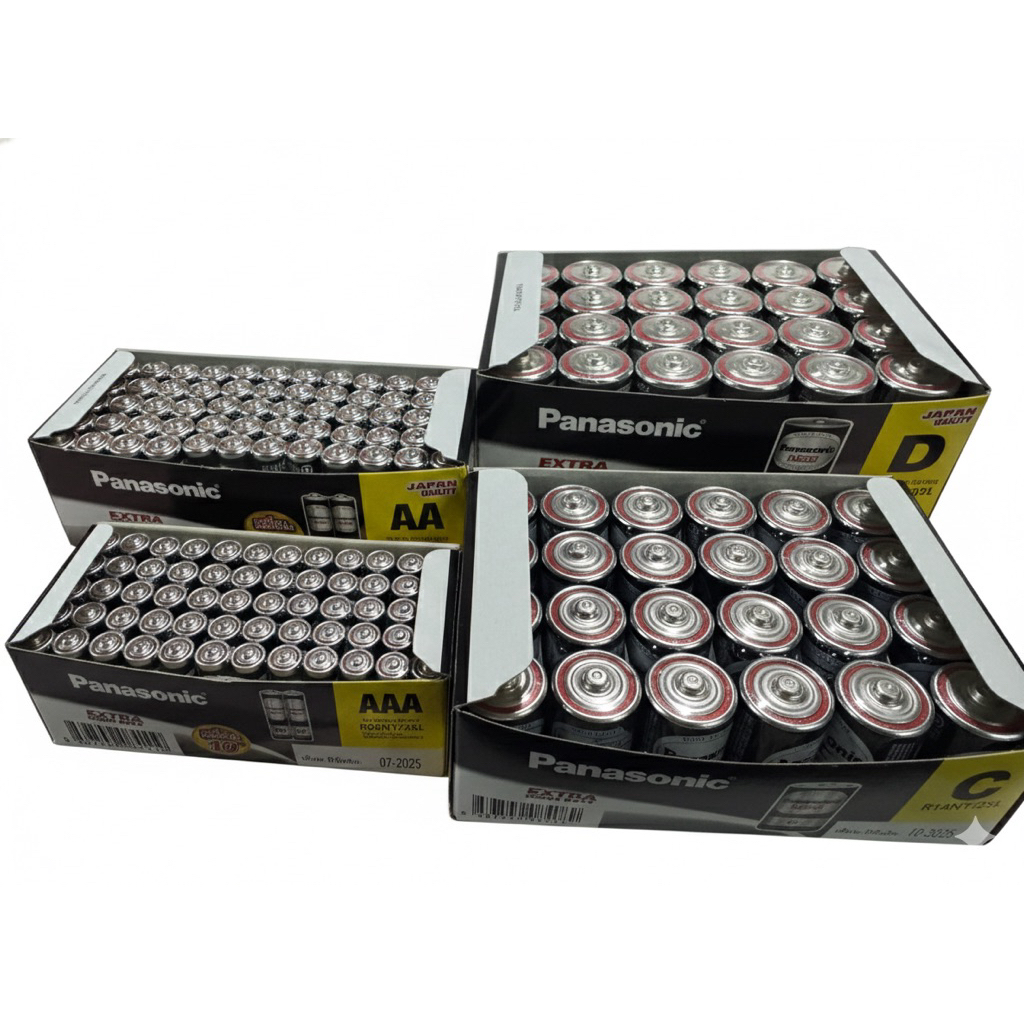 ถ่านดำ NEO Panasonic 2A/3A/C/D ขายยกกล่อง (AA/AAA 1 กล่อง มี 60 ก้อน) (C/D 1 กล่อง มี 24 ก้อน) ของแท้100%
