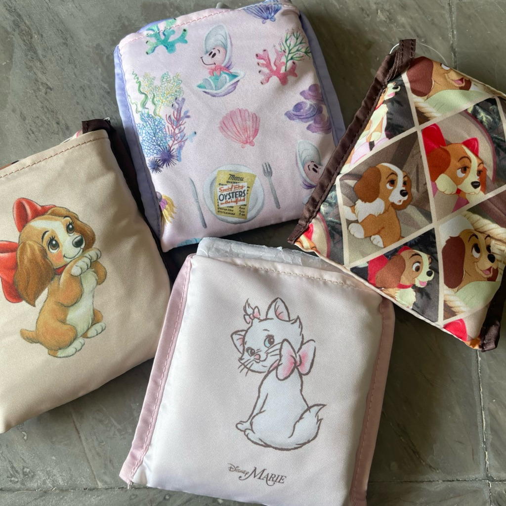 ถุงผ้า Disney Eco Bag ของแท้จาก Disney store Japan 🇯🇵  ถุงผ้าชอปปิ้ง ถุงผ้ารักษ์โลก ถุงชอปปิ้ง Byby Oysters แมวมารี