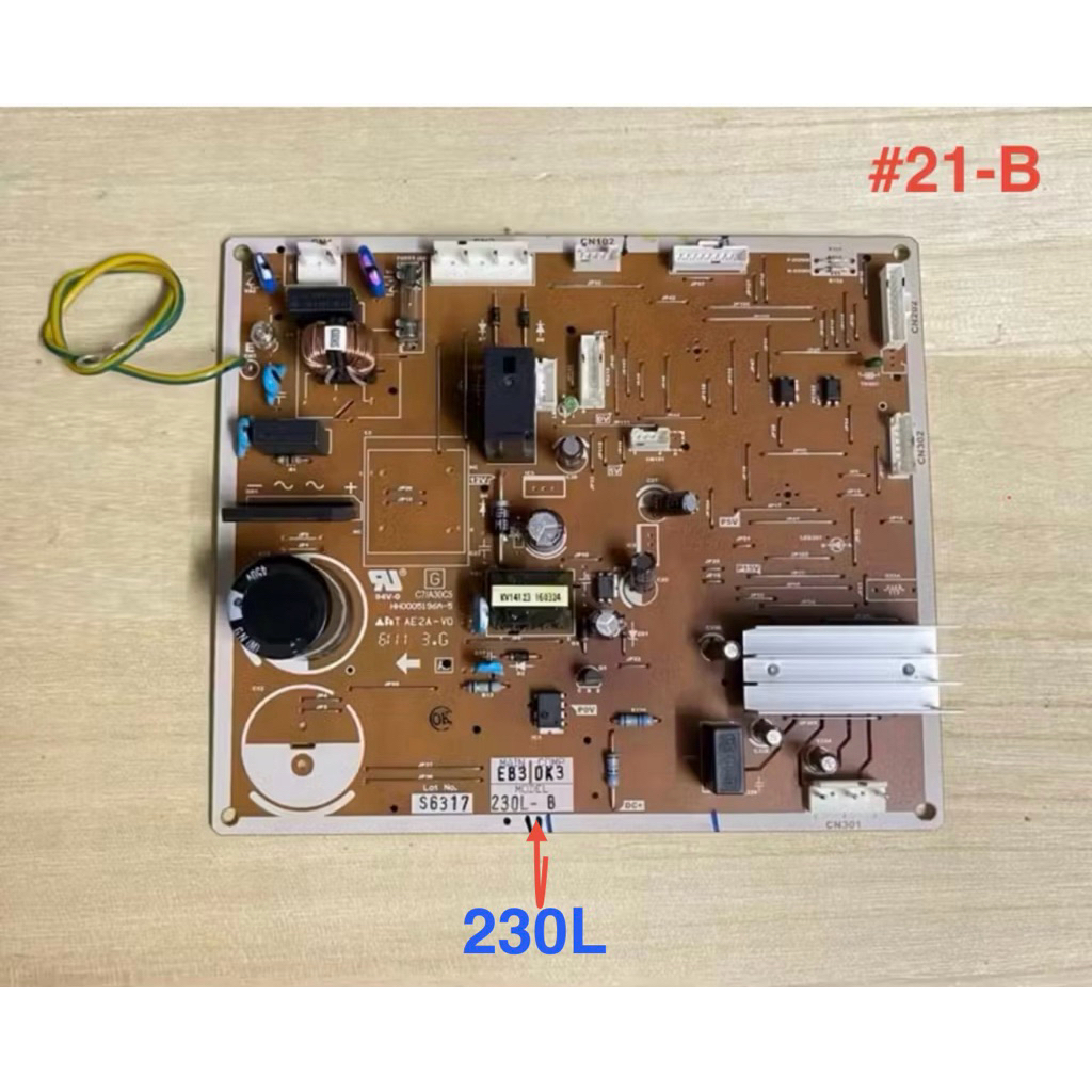 บอร์ดตู้เย็น แผงวงจรตู้เย็น HITACHI ฮิตาชิ รุ่น R-H200PA PCB-MAIN เมนบอร์ด (แท้ถอด) อะไหล่ตู้เย็น