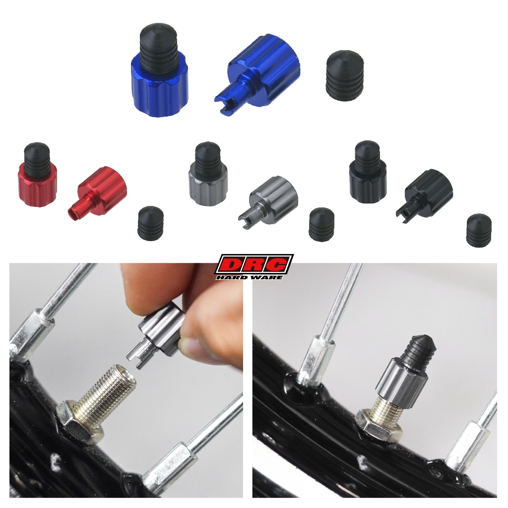 ฝาปิดจุกลม DRC Air Valve Caps Valve Wrench (เป็นตัวปล่อยลมได้) ของแท้
