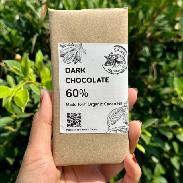 Craft chocolate 100%, 80%, 60% cacao