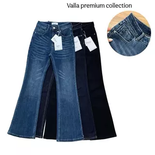 Pura:Code:PR001-PR002 กางเกงยีนส์ขาม้าเอวกลาง(Valla premium)ผ้าทอตัวพรีเมี่ยม ทรงคลาสสิก ผ้านุ่มละมุน ดีไซน์แต่งกระเป๋า