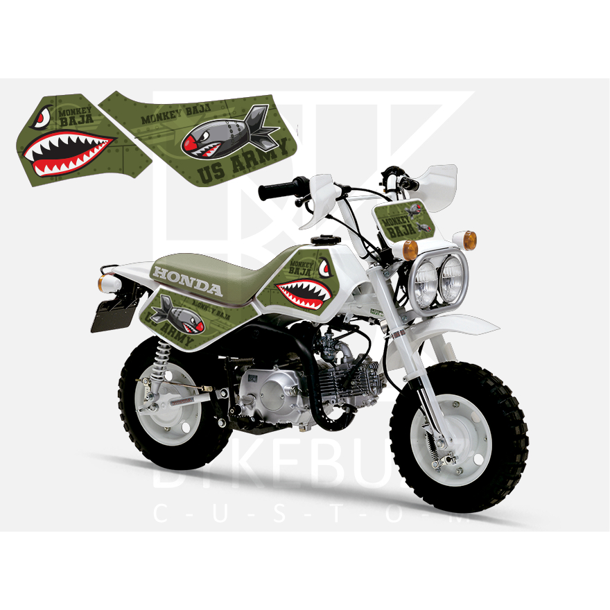 สติ๊กเกอร์ มังกี้ Monkey Baja Z50 ลาย กราฟฟิค