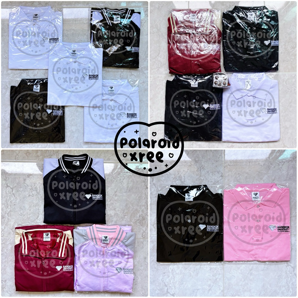 [✅ถูกที่สุดดด 🚚พร้อมส่ง] รับหิ้วถึง 4 ก.ค. วันสุดท้ายคับ เสื้อโปโล ม.กรุงเทพ BU 💎 เช็คไซส์เสื้อให้ชัวร์นะคับ ❗️