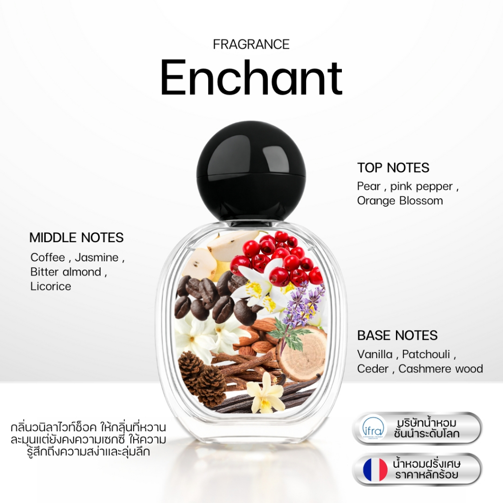 น้ำหอมแบรนด์Enchant คละกลิ่น Enchant และ Love potion  หอมตลอดวัน