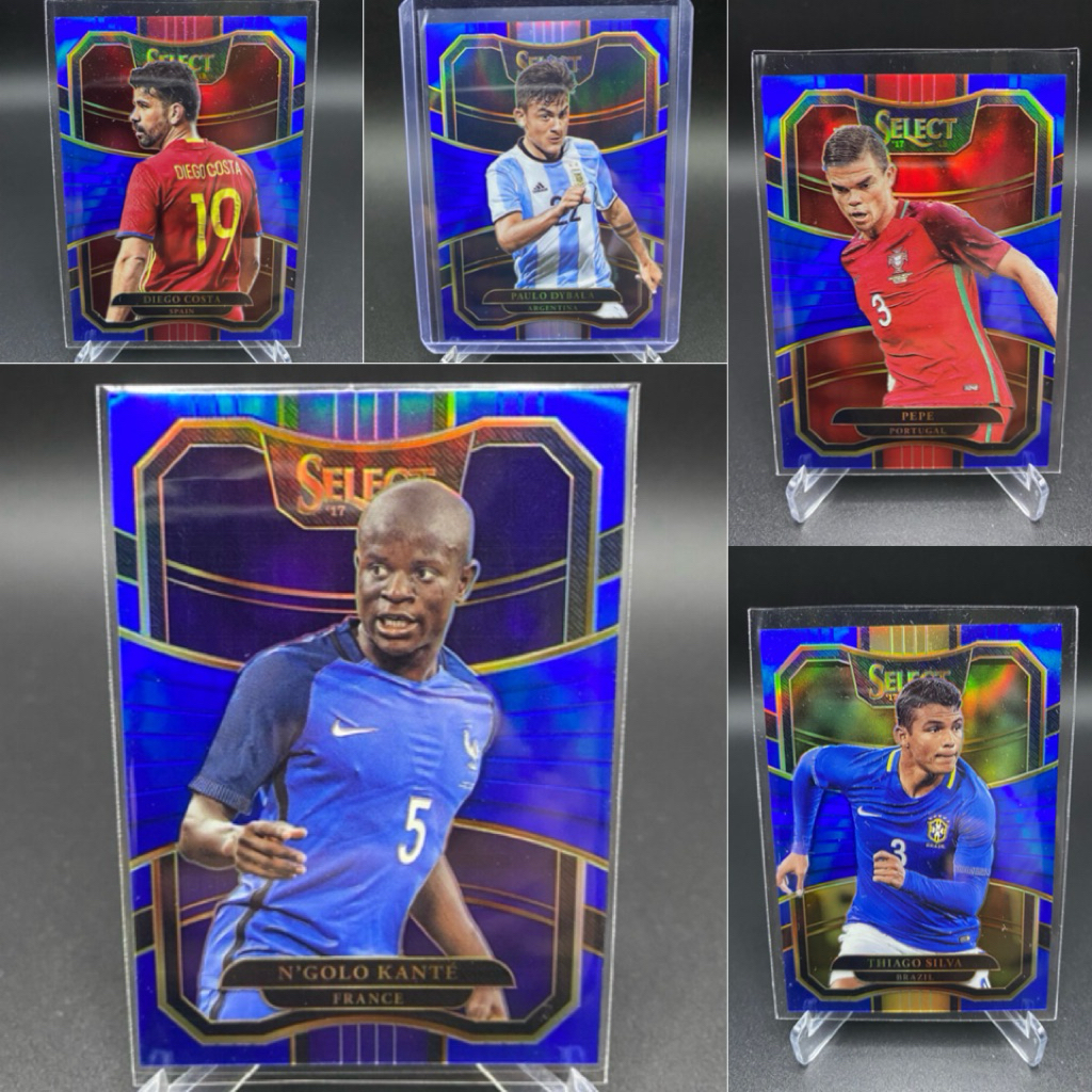 การ์ดฟุตบอล🇫🇷N'GOLO KANTE /299 Blue Prizm  #87 2017-18 Panini Select FIFA