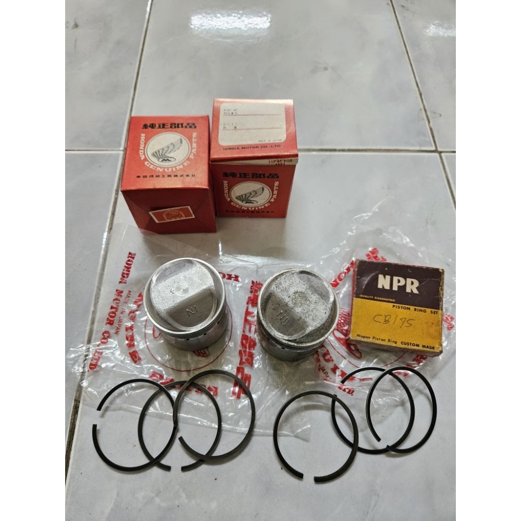 ลูกสูบ + แหวนสูบ Size STD แท้ใหม่ ญี่ปุ่น Honda 175 CB175 CD175 CL175 SL175 CA175