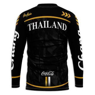 เสื้อแขนยาวลายช้างไทยแลนด์-สีดำ(Black Edition) ใส่สบายไม่ต้องรีด งานกราฟิกเท่ๆ