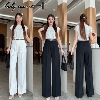 LT21 กางเกงทรงกระบอก ใหญ่ กางเกงเอวสูง ผู้หญิง สูง 175 ใส่แล้วขาไม่ลอย ทรงสวย ผ้านิ่มทิ้งตัว