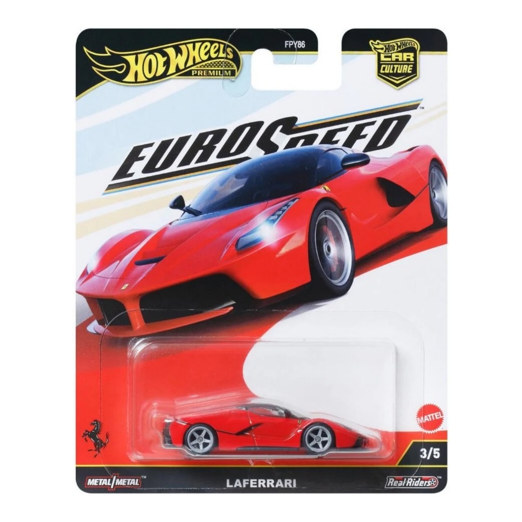 Hot Wheels Premium Car Culture EURO SPEED – LaFerrari โมเดลรถเหล็ก รถของเล่น ของสะสม ลิขสิทธิ์แท้ C4982 #