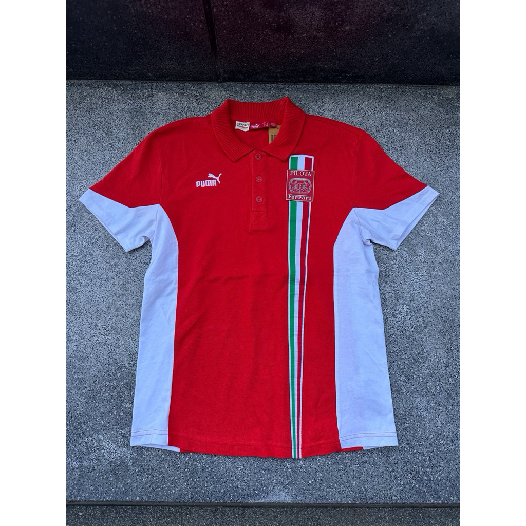 เสื้อคอปก F-1,เสื้อ F-1 ทีมFerrari F-1 x Puma ของแท้💯