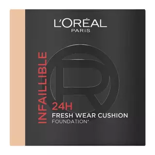 L'OREAL - Infaillible Fresh Wear Cushion (11g.) ลอรีอัล ปารีส อินเฟลลิเบิล 24เอช พาวเวอร์ โกลว์ ลูส พาวเดอร์ อิน เมช