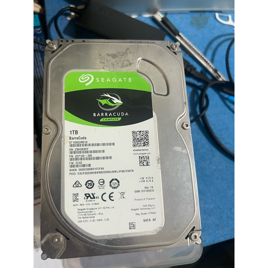 hdd  1tb  มือสอง  ไม่มี bad มีประกัน  คละยี่ห้อ มือสองมีประกัน