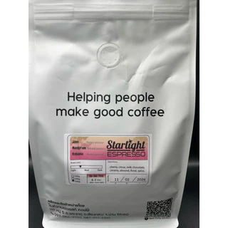 กาแฟน่าน Gem forest Coffee ดอยมณีพฤกษ์ Star light espasso คั่วอ่อน กลาง ขนาด 500 กรัม * 1 ถุง