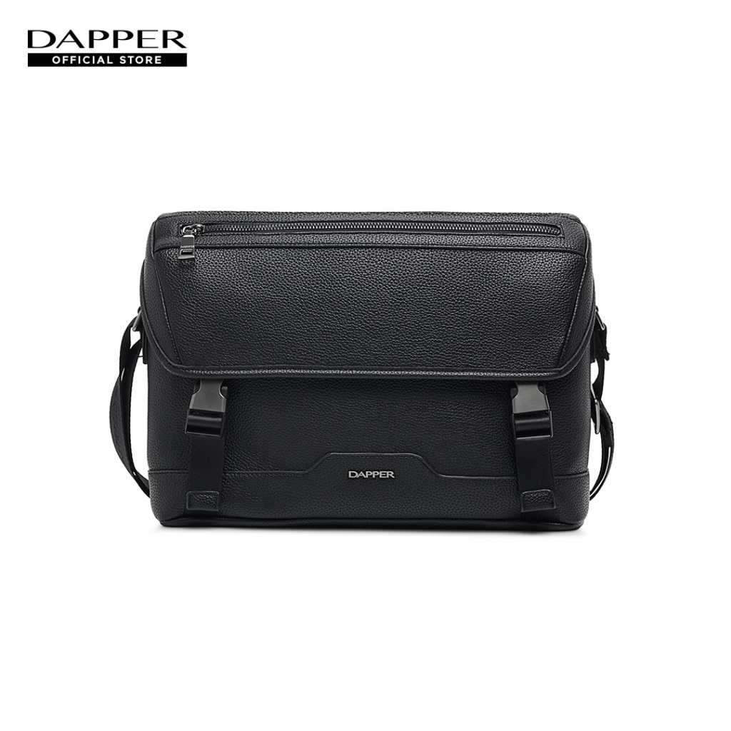 DAPPER กระเป๋าเอกสาร Double Buckle Messenger Bag สีดำ (BM4/BK/1312SF)