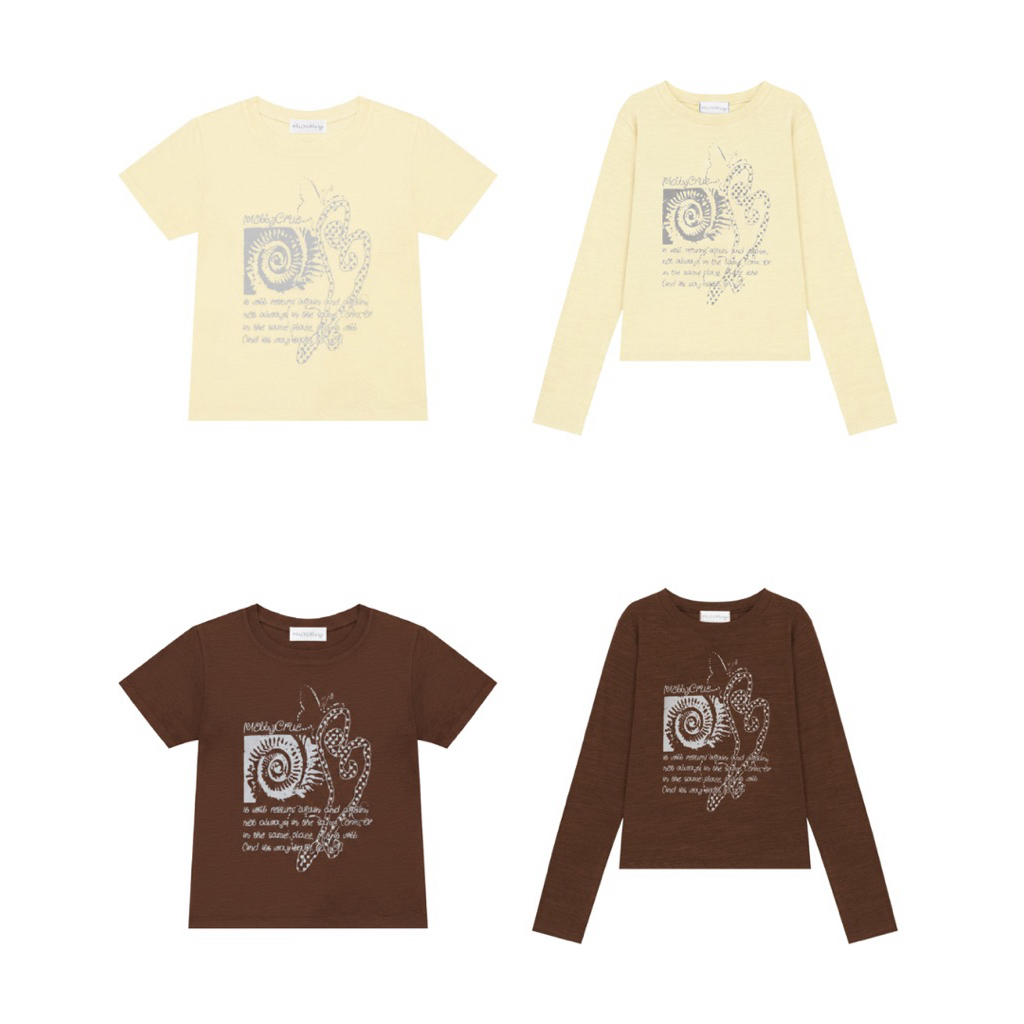 Lost her basic tee - short and longsleeve