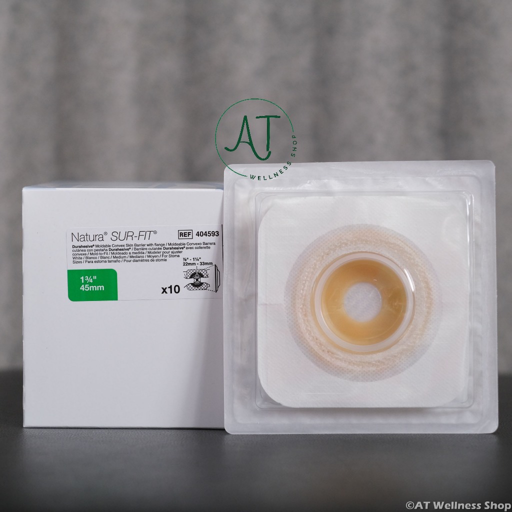 Convatec Natura Durahesive ชนิดปั้นแต่ง แบบนูน Moldable Convex with flange (ราคาต่อ 1 ชิ้น) (Price per 1 piece)