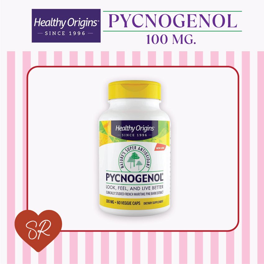 Healthy Origins Pycnogenol 100 mg  เปลือกสนฝรั่งเศส เปลือกสนมาริไทม์