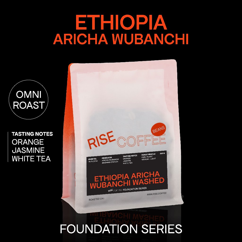 RISE COFFEE เมล็ดกาแฟ ETHIOPIA ARICHA WUBANCHI คั่วกลางอ่อน Omni Roast
